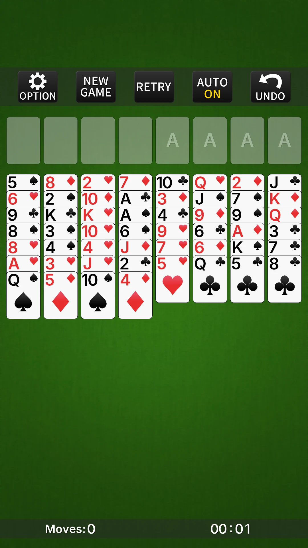 FreeCell [card game] screenshot