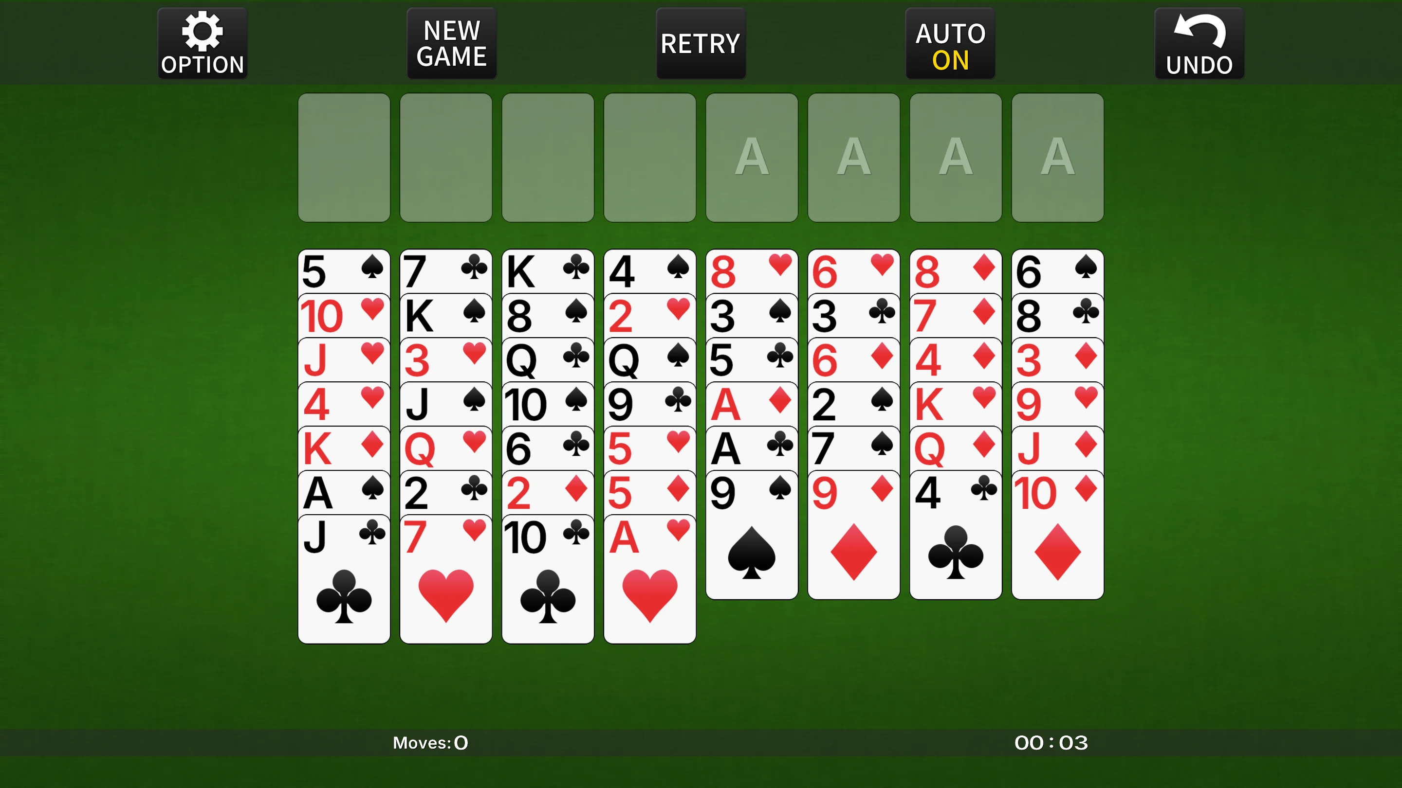 FreeCell [card game] screenshot