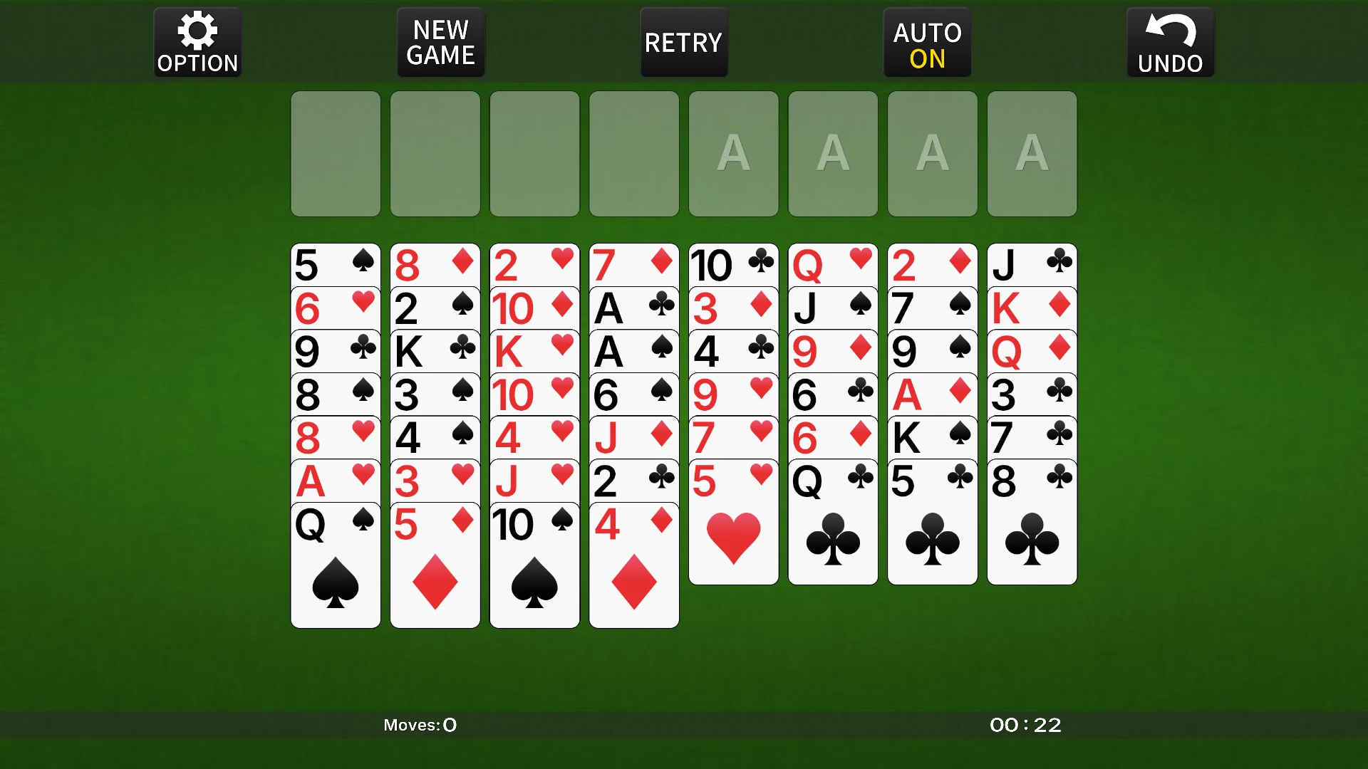 FreeCell [card game] screenshot
