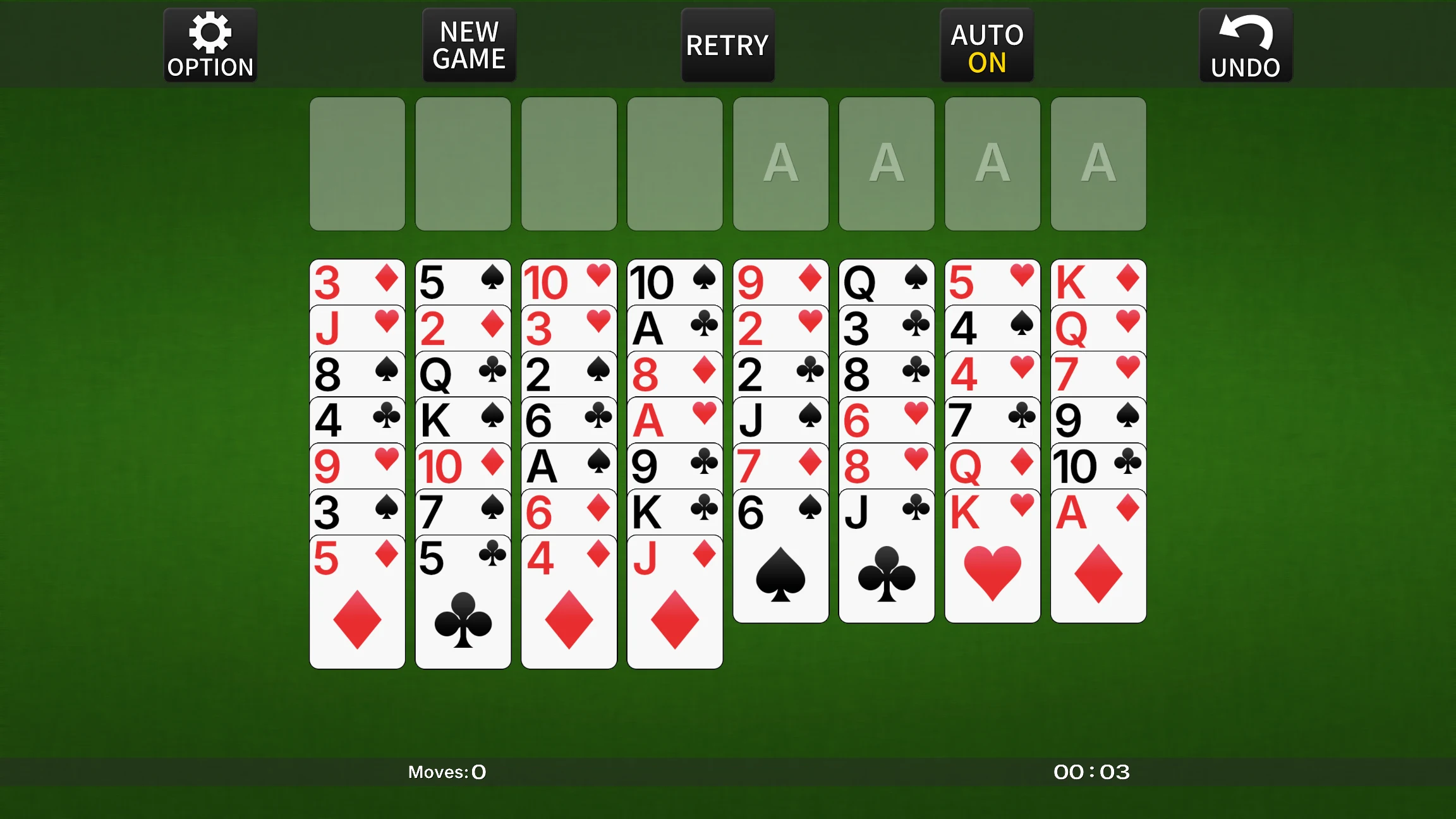 FreeCell [card game] screenshot