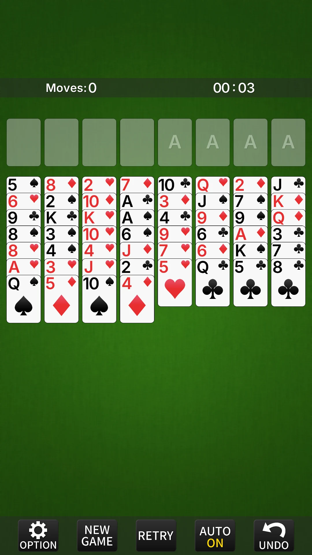 FreeCell [card game] screenshot
